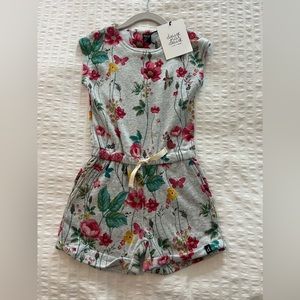 Deux par deux Girls romper in “sweatshirt materiel” size 5